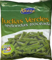 Judías verdes redondas troceadas congeladas "Alteza"
