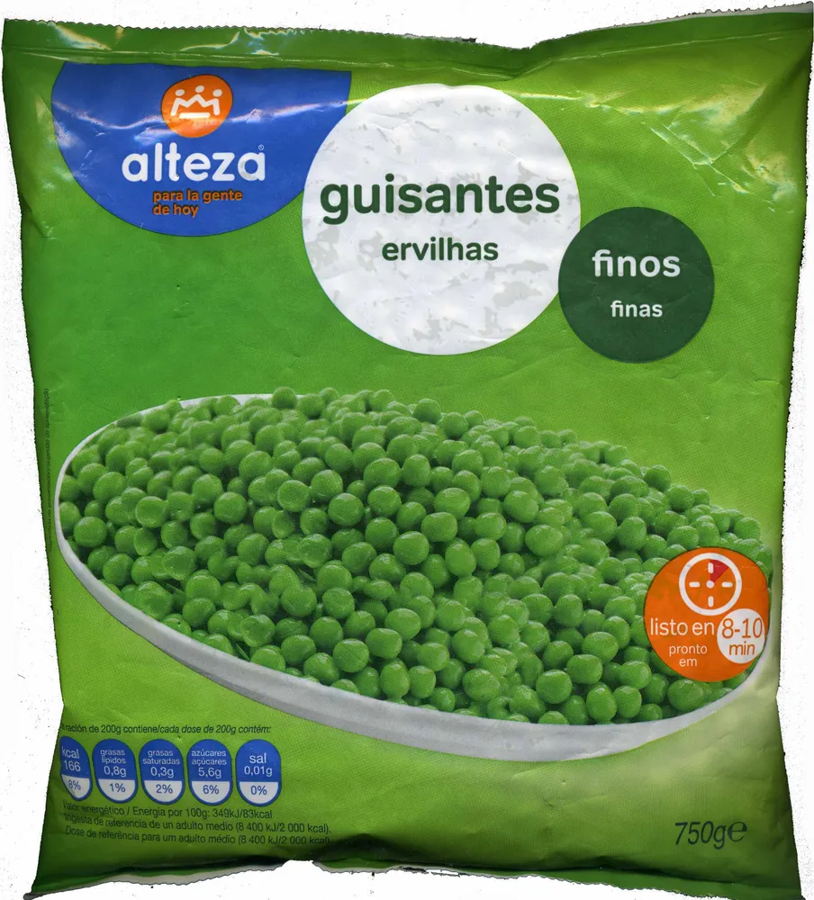 Guisantes congelados "Alteza"