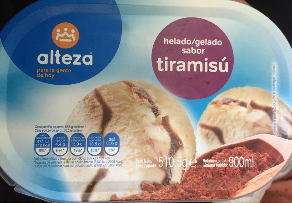 Helado tiramisu
