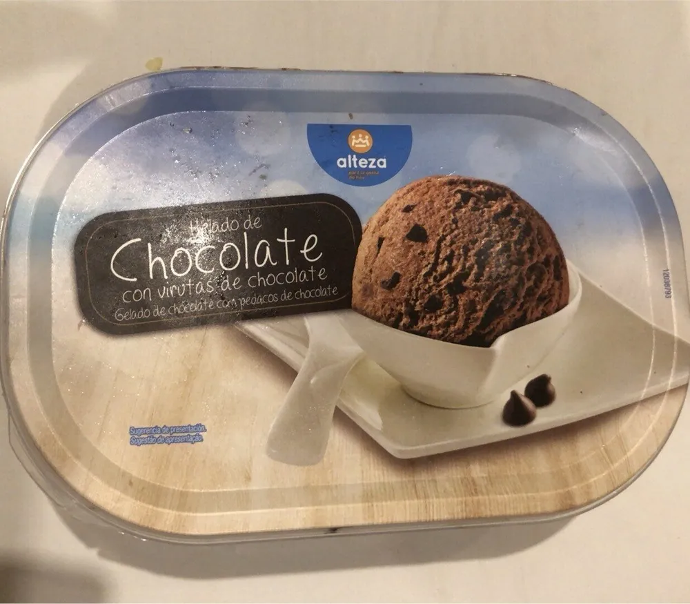 Helado de chocolate