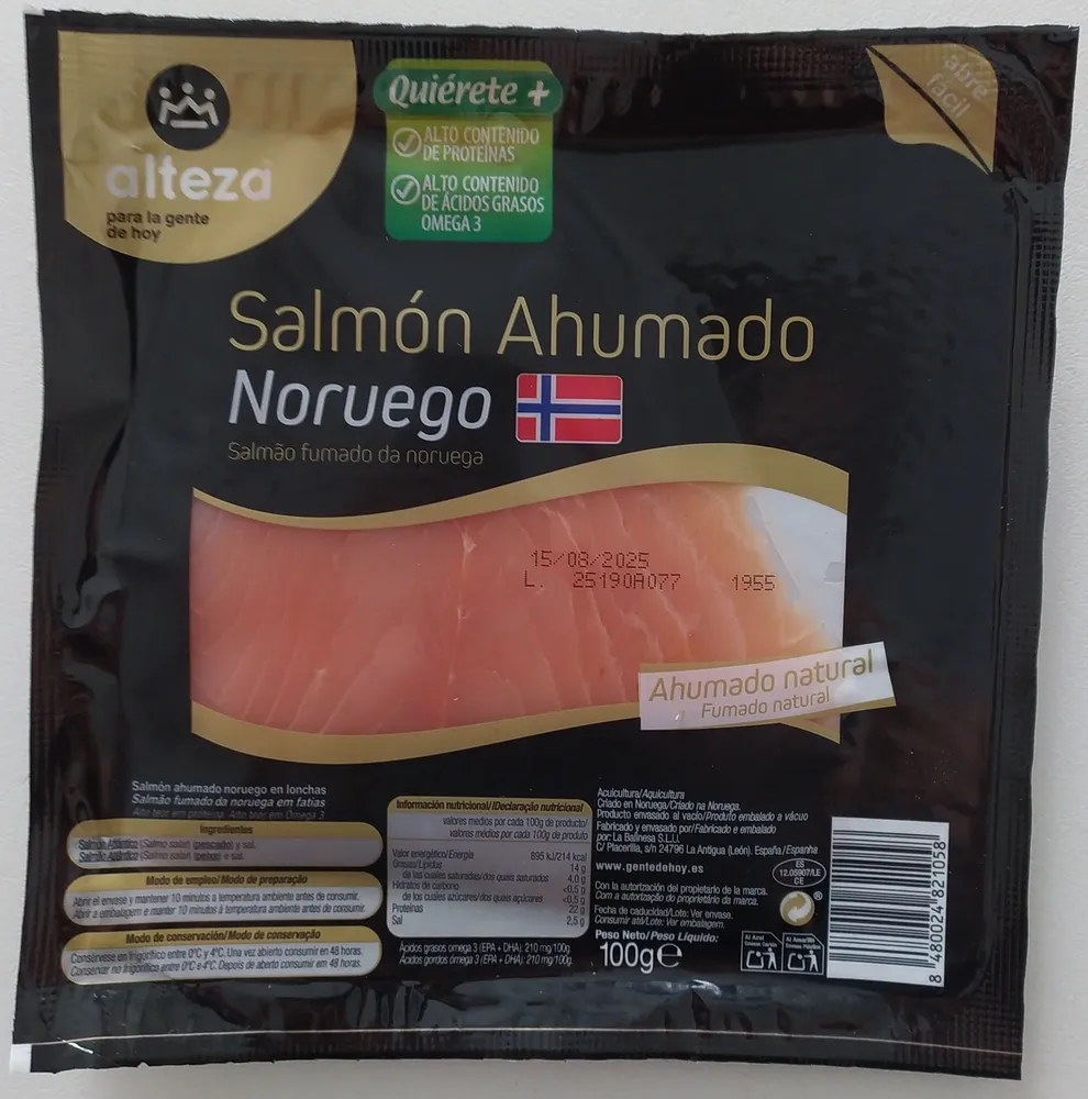 Salmón Ahumado Noruego