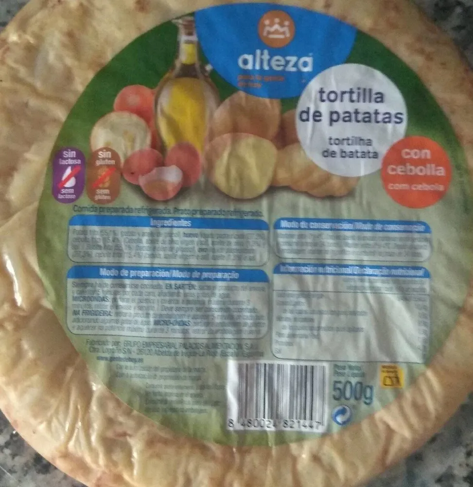 Tortilla de patatas con cebolla