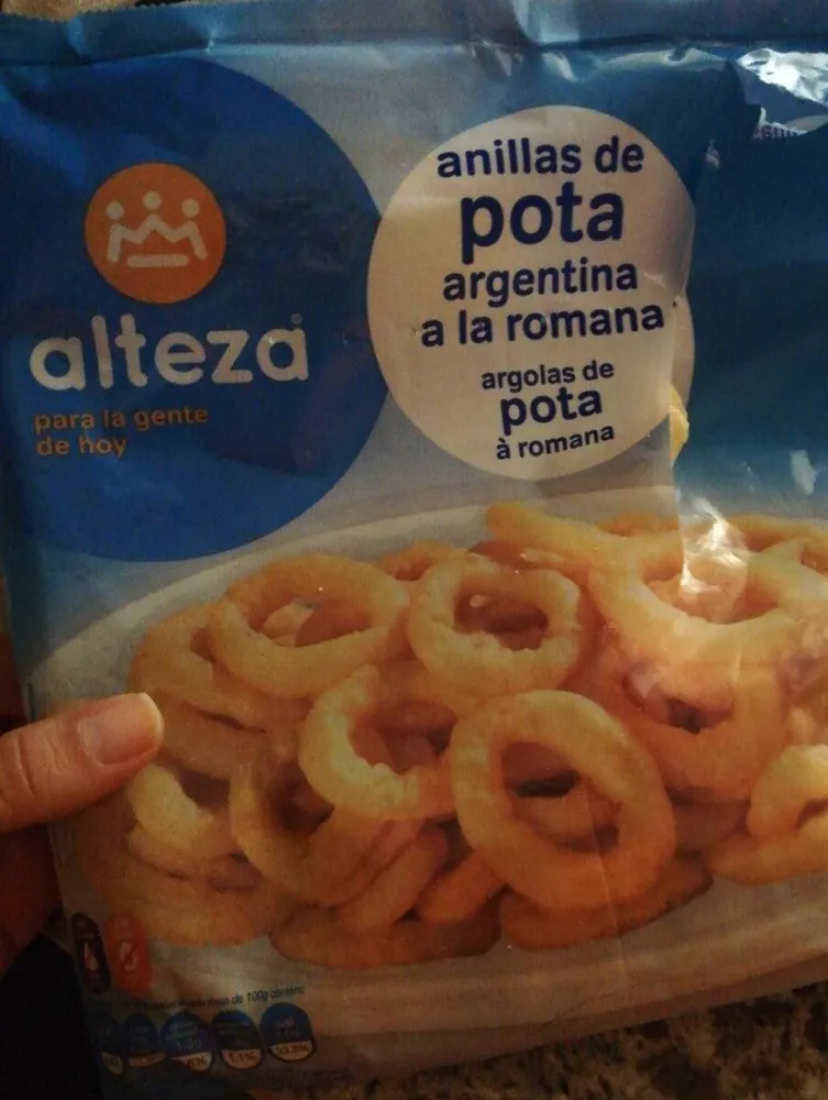 Anillas de pota Argentina a la romana