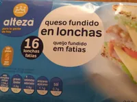 Queso fundido en lonchas