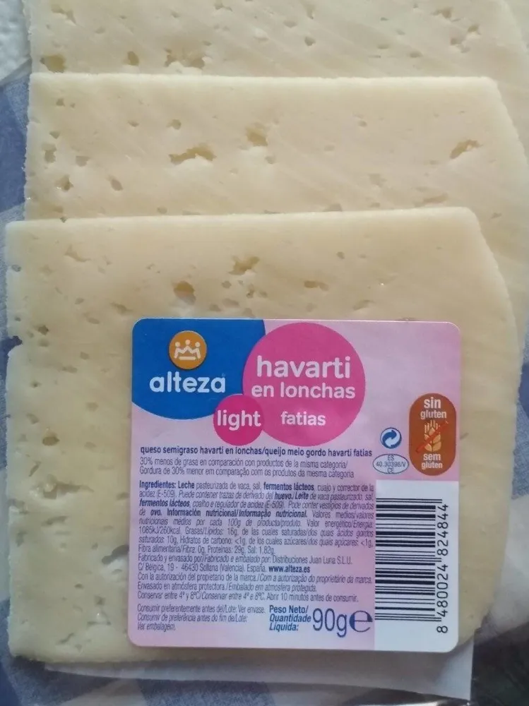 Queso havarti light