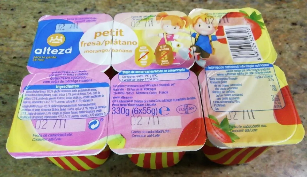 Petit fresa y plátano
