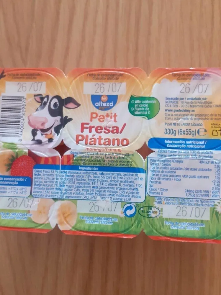 Petit fresa/plátano