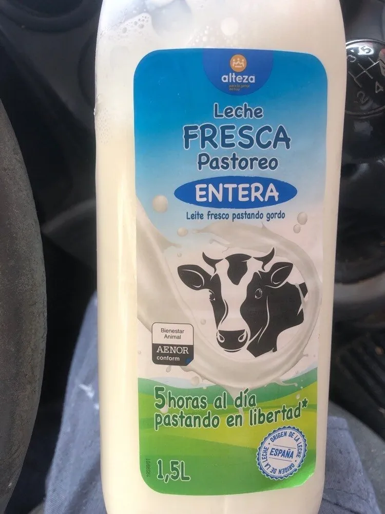 Leche fresca pastoreo entera