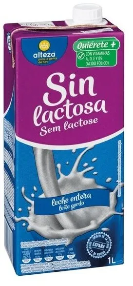 Leche entera sin lactosa