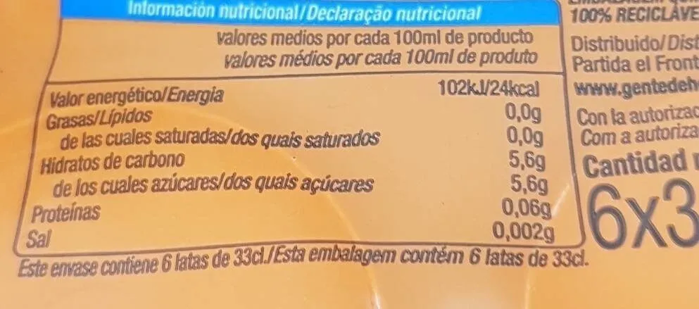 Refresco de Naranja