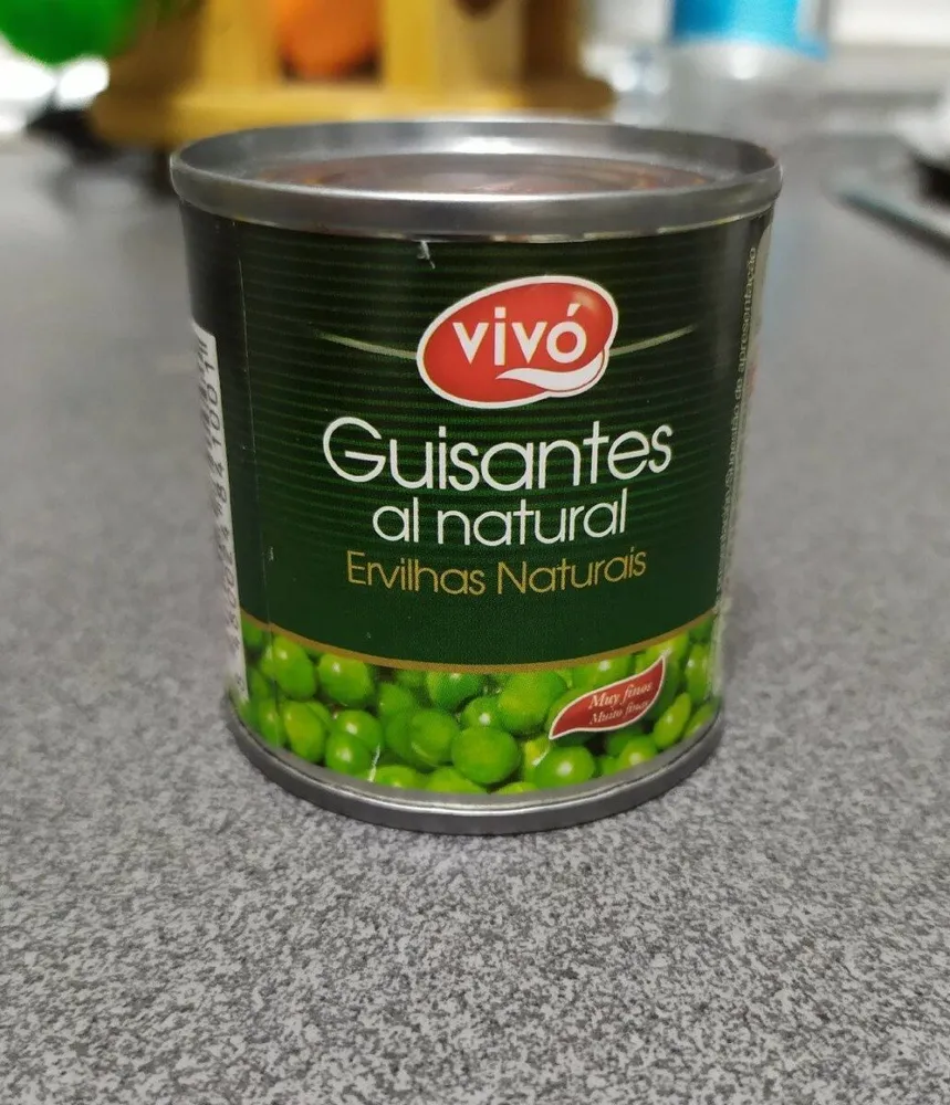 Guisantes al natural