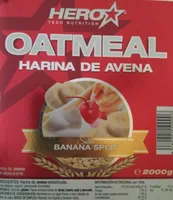 Harina de avena banana split