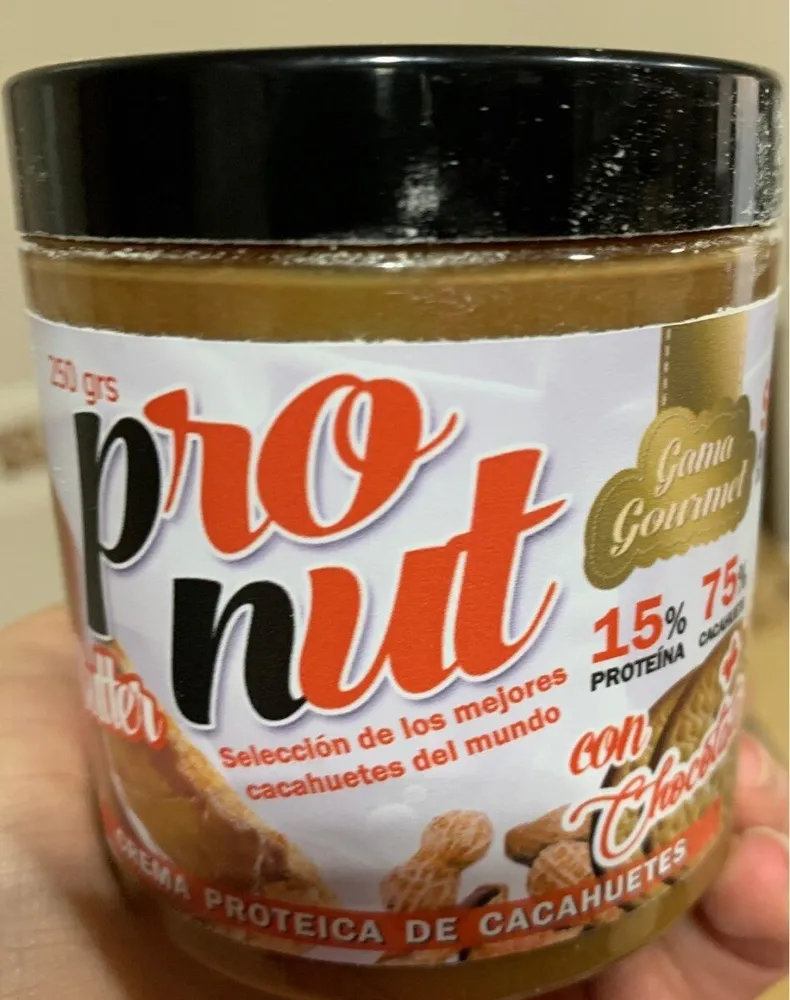 Crema proteica de cacahuete