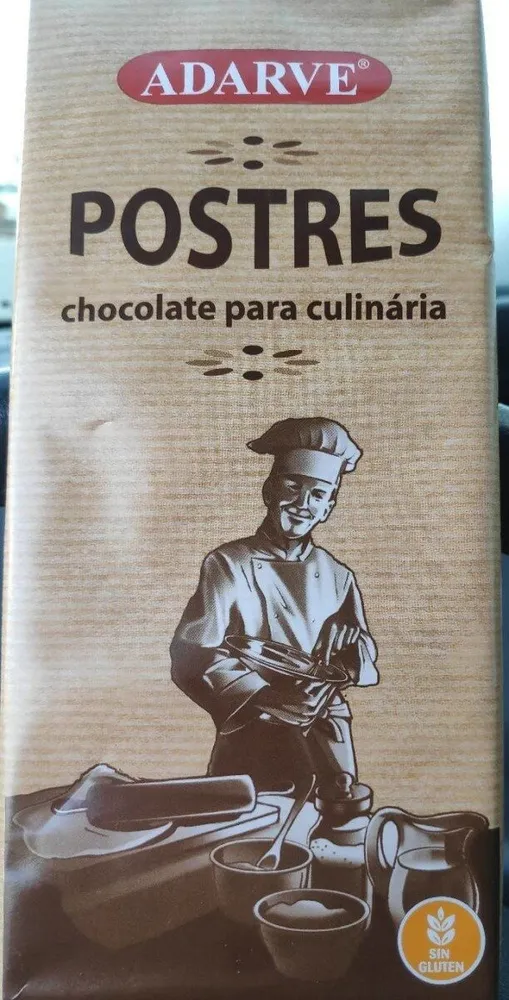 Postres chocolate para culinaria