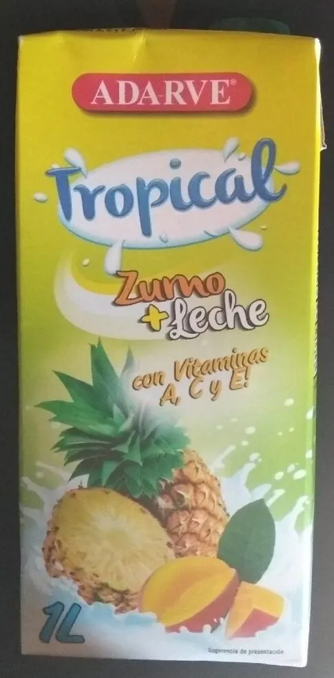 Zumo + leche tropical