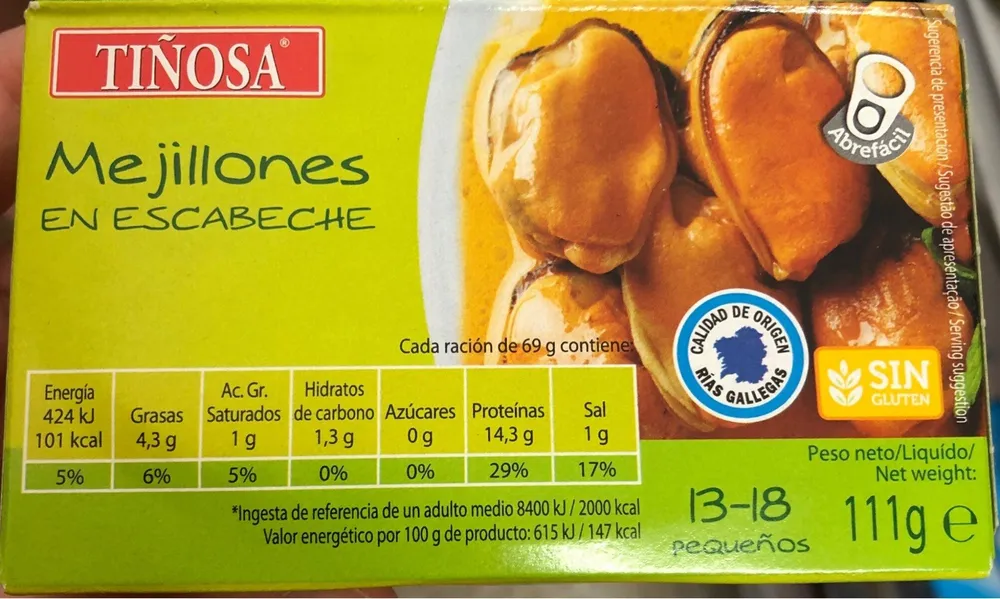 Mejillones en escabeche