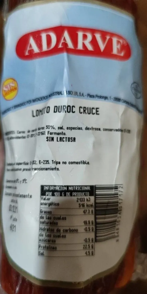 Lomito Duroc cruce