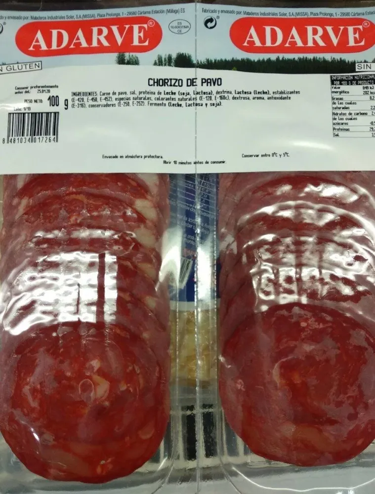 Chorizo de pavo