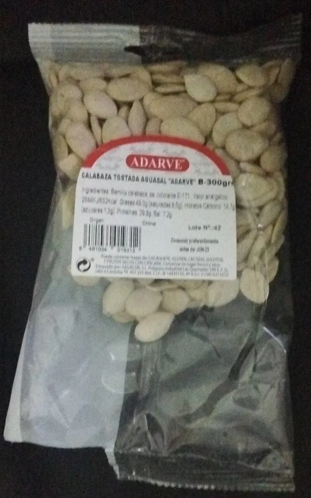 Pipas de calabaza aguasal