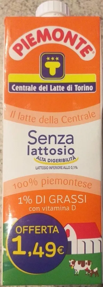 Latte senza lattosio alta digeribilità