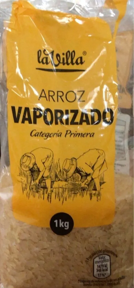 arroz vaporizado