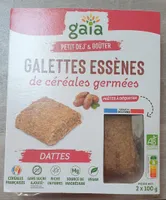 Galettes essènes de céréales germées Dattes