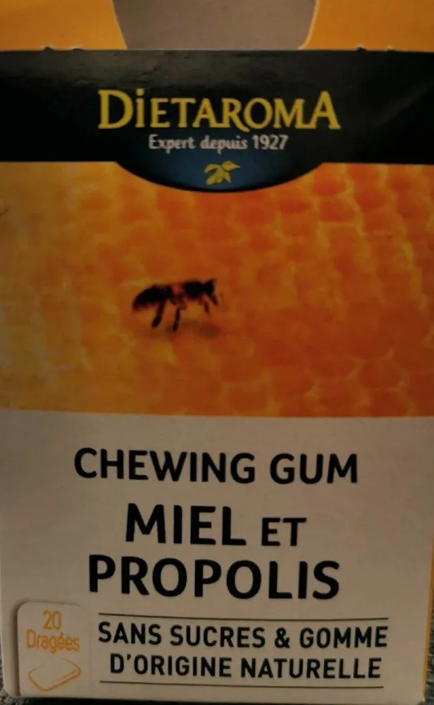 chewing gum miel et propolis