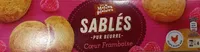 Sablés cœur framboise
