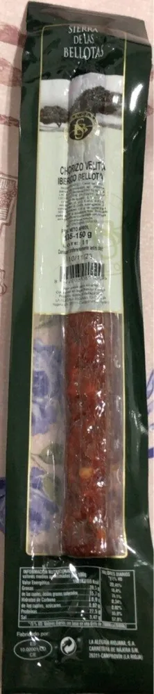 Chorizo Velita Iberico Bellota