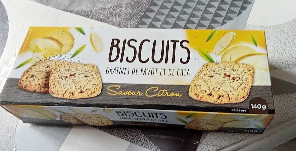 Biscuit graines de pavot et de chia