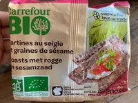 Tartine au seigle et graines de sésame