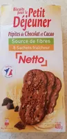 Biscuits petit déjeuner pépite chocolat