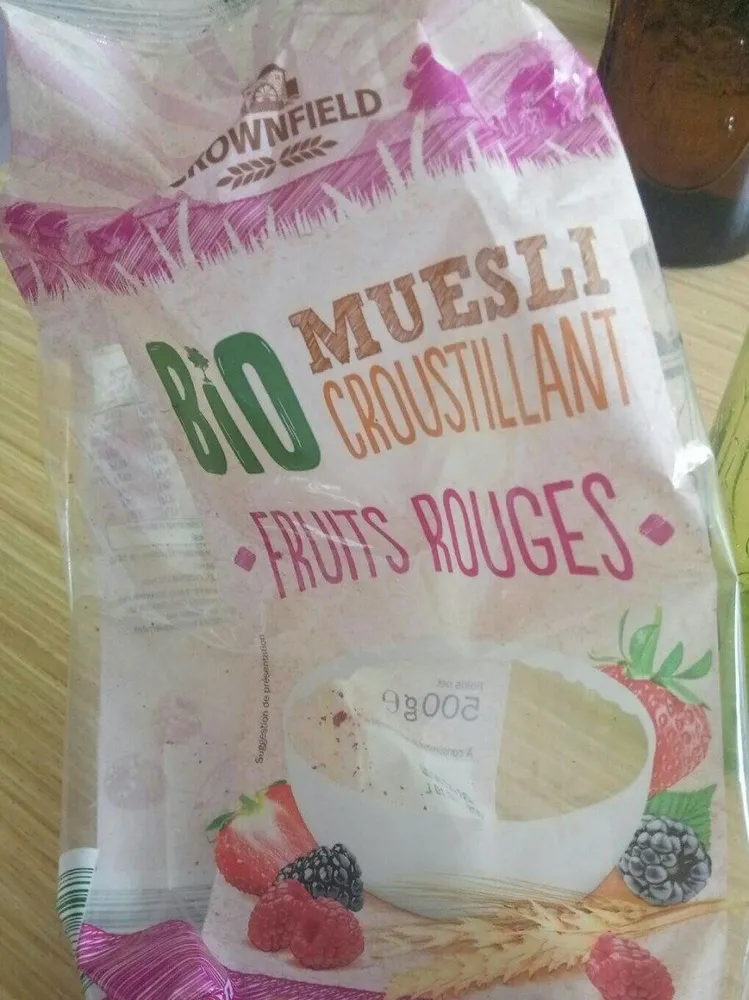 Muesli bio fruit rouges