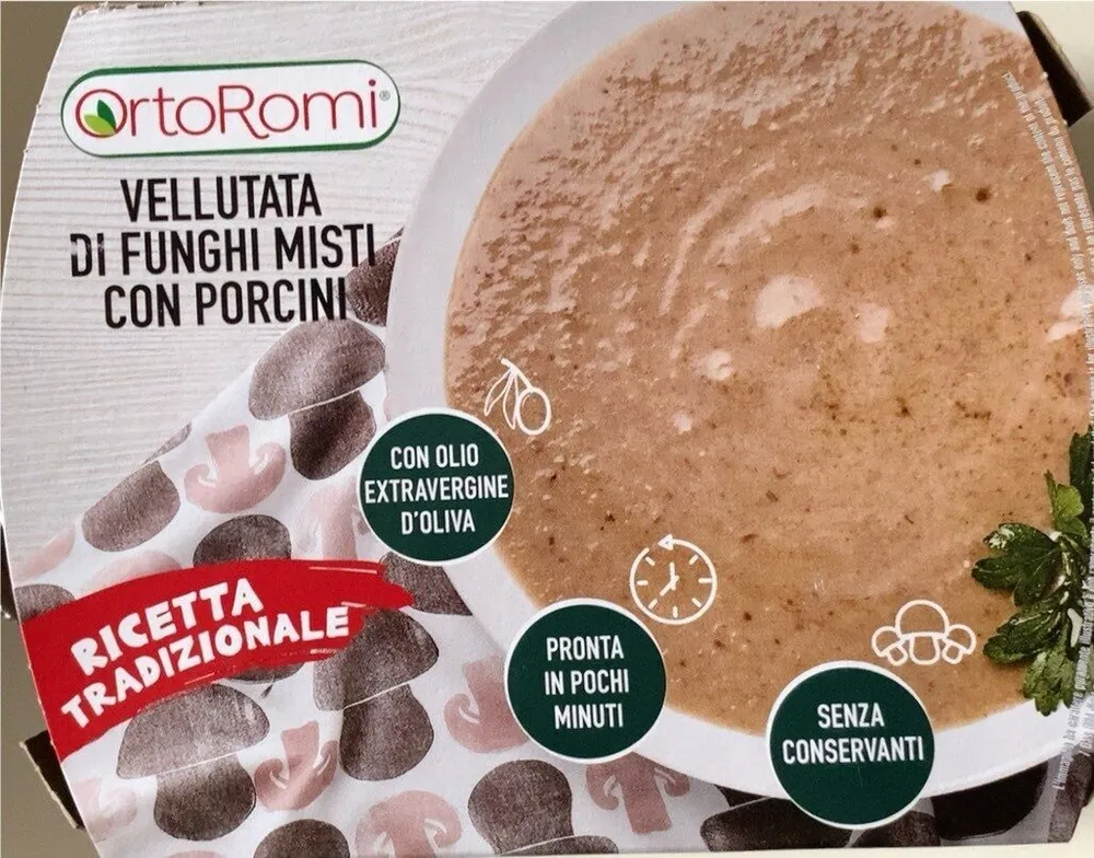 Vellutata di funghi misti con porcini