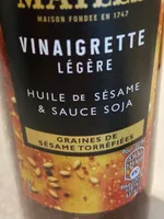 Vinaigrette legere huile de sesame et sauce soja