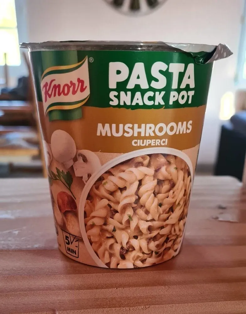 Pasta snack pot mushrooms ciuperci