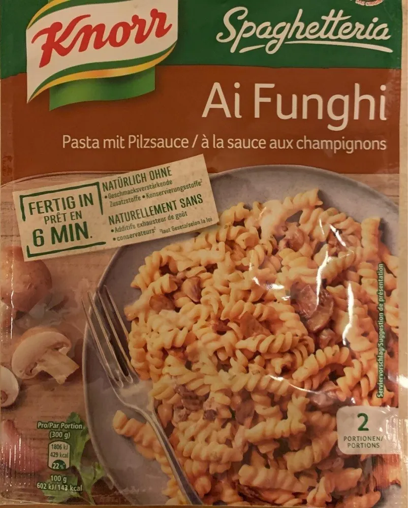 Pasta mit Pilzsauce