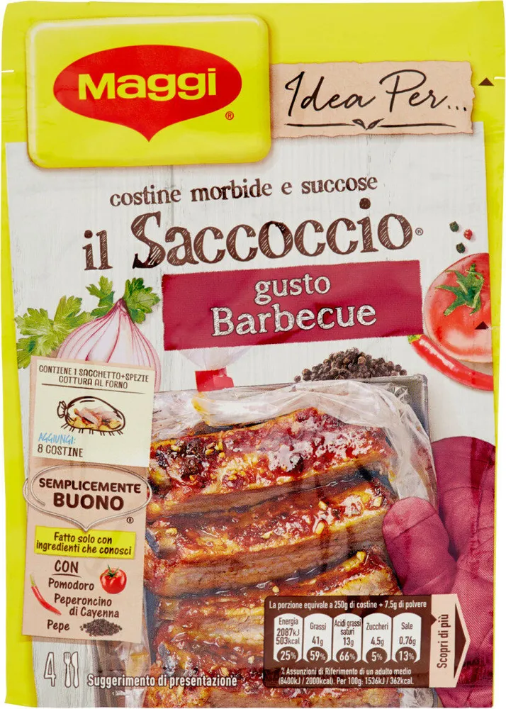Idea pe il saccoccio gusto barbecue sacchetto