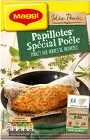 MAGGI Papillotes Spécial Poêle Poulet Herbes de Provence 23,4g