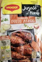 Jugoso al horno tradicional pollo asado