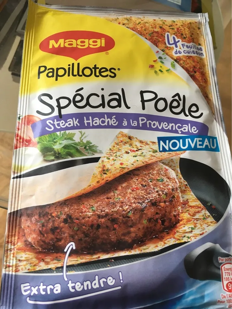 Papillotes Steak haché à la Provençale