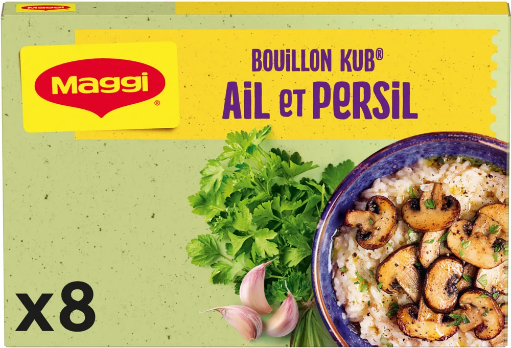 MAGGI Bouillon Kub Ail et Persil 8 cubes - 80g