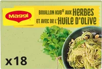 MAGGI Bouillon Kub Huile d'Olive et Herbes 18 cubes - 180g