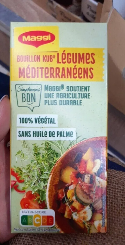 Bouillon kub légumes méditerranéen