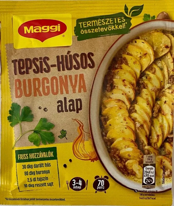 Tepsis-Húsos Burgonya Alap
