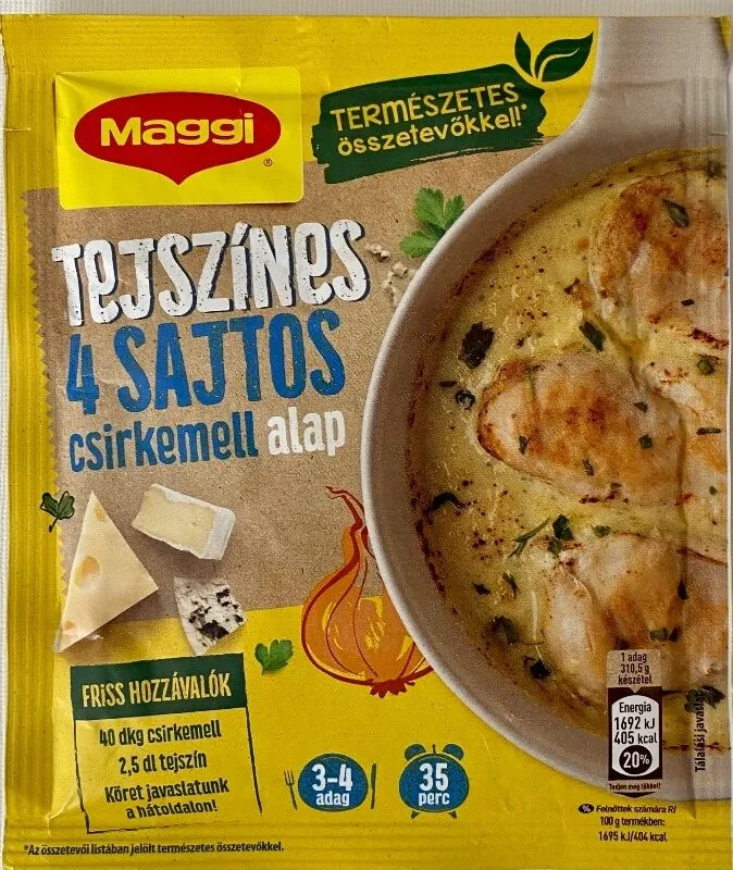 Tejszines 4 Sajtos csirkemell alap