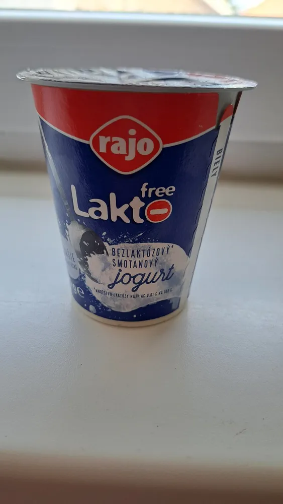 Bezlaktozový smotanový jogurt