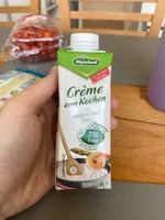 Creme zum kochen mit pflanzlichen Fett 7% Fett