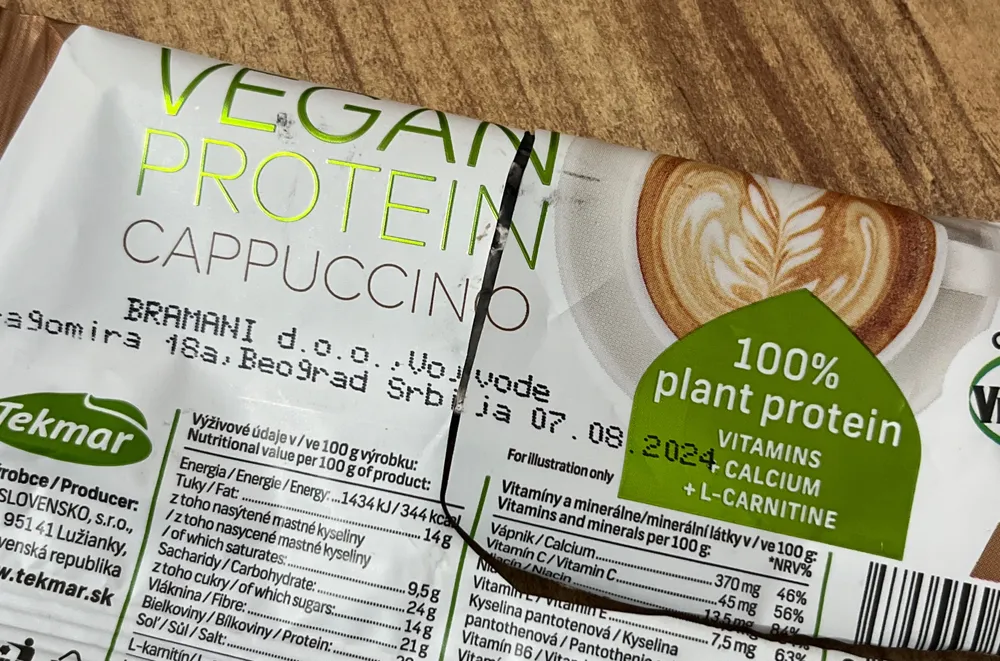 vegan protein cappuccino