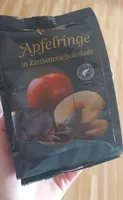 Apfelringe in Zartbitterschokolade